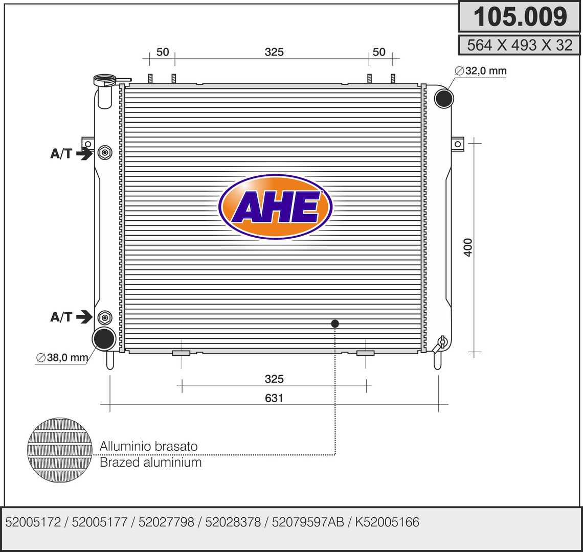 AHE 105.009 Radiatore,...