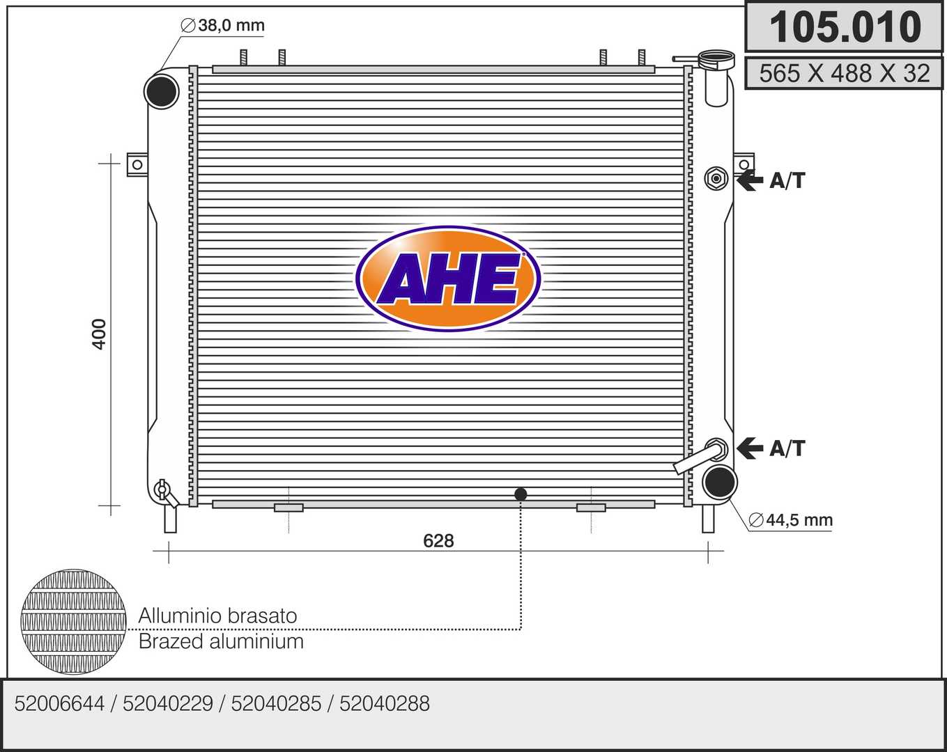 AHE 105.010 Radiatore,...