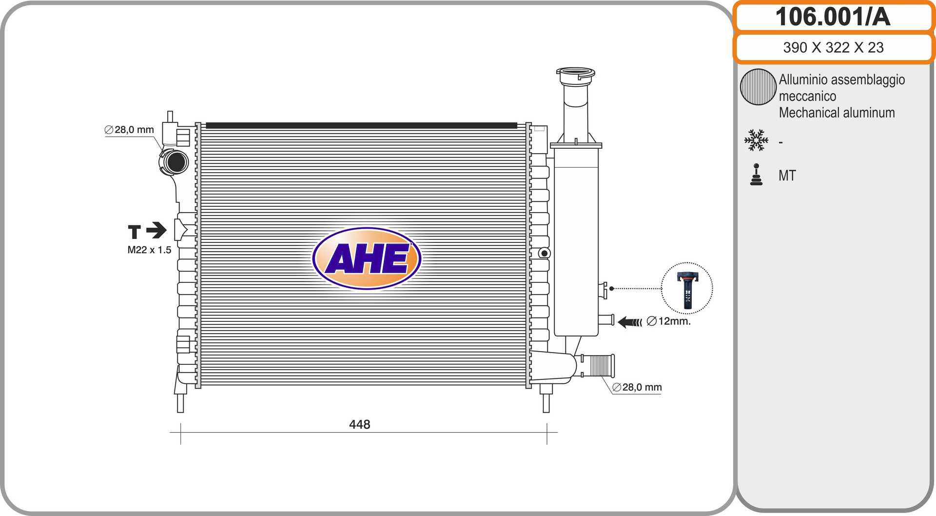 AHE 106.001/A Radiatore,...