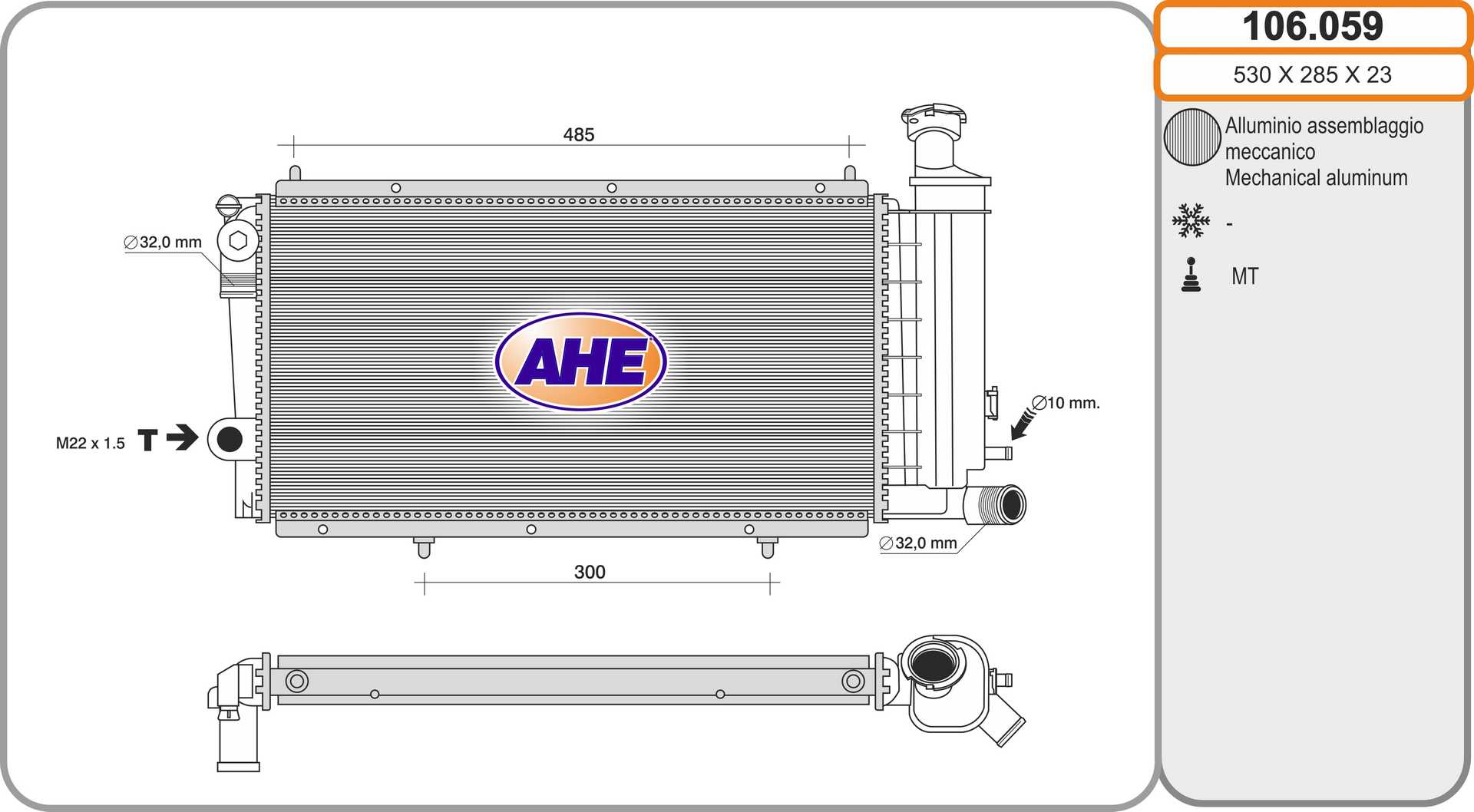 AHE 106.059 Radiatore,...