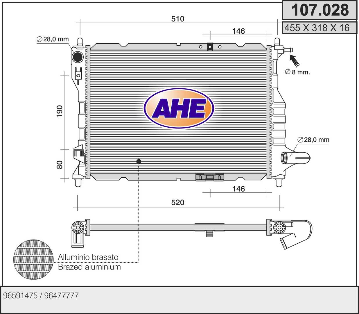 AHE 107.028 Radiatore,...