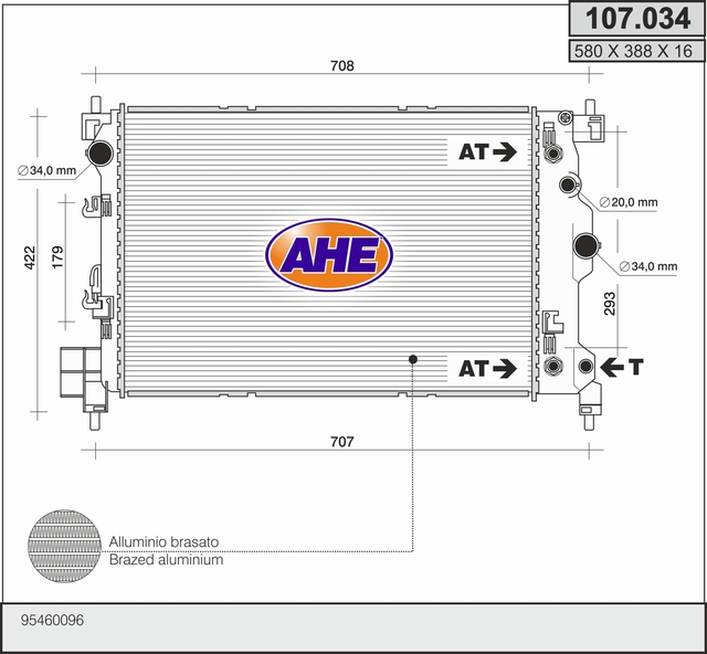 AHE 107.034 Radiatore,...