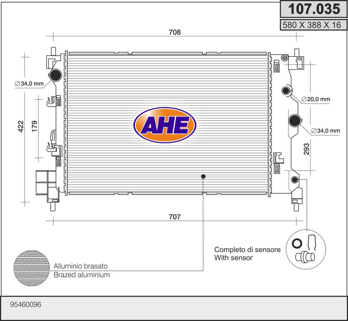 AHE 107.035 Radiatore,...