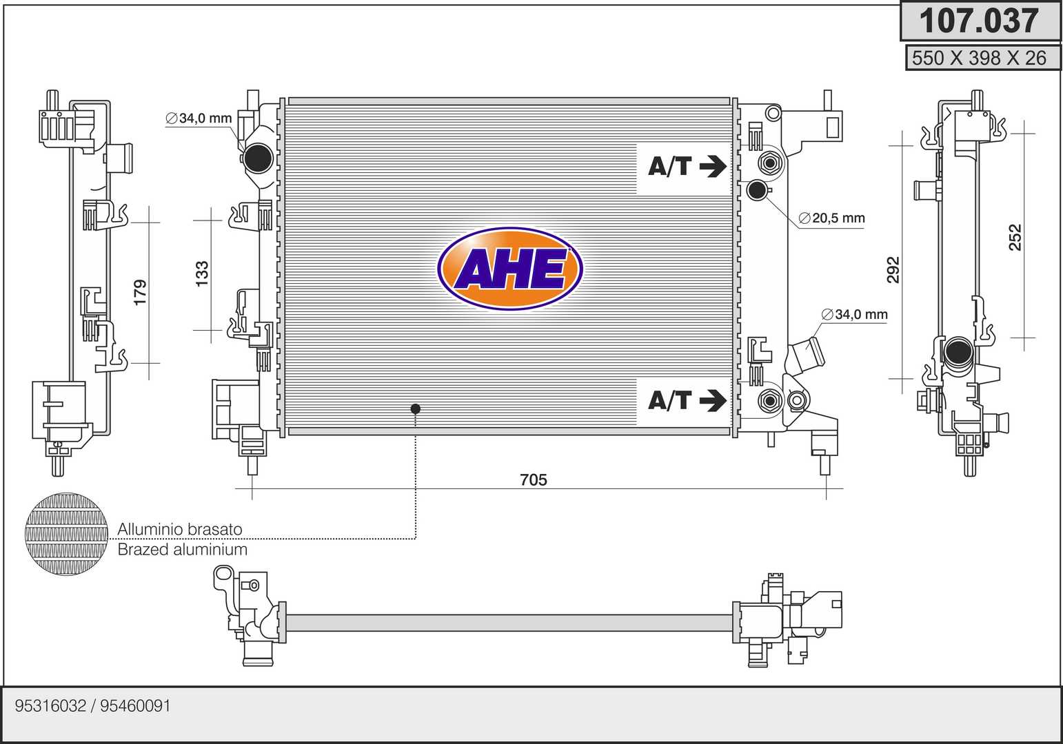 AHE 107.037 Radiatore,...
