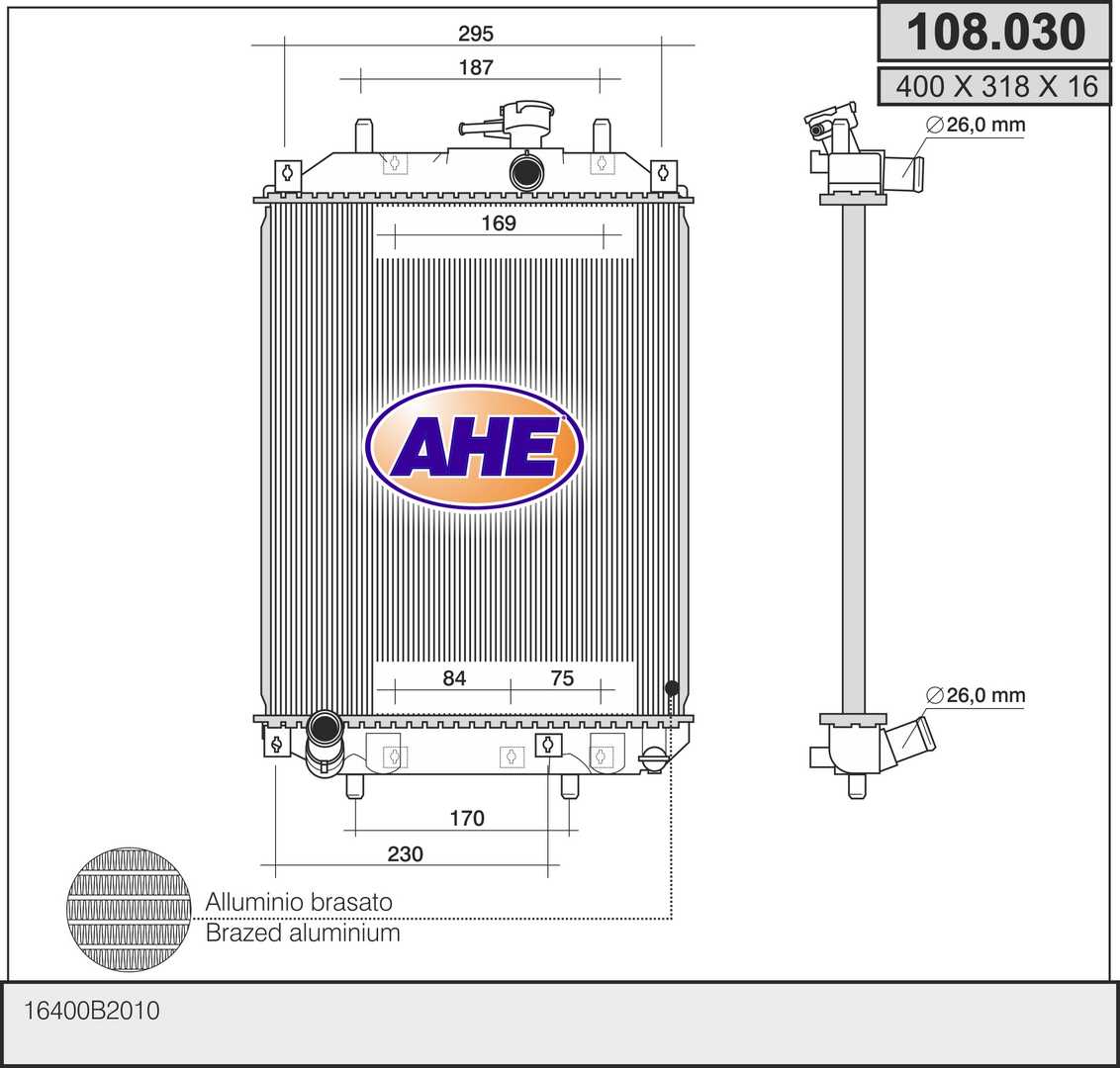 AHE 108.030 Radiatore,...