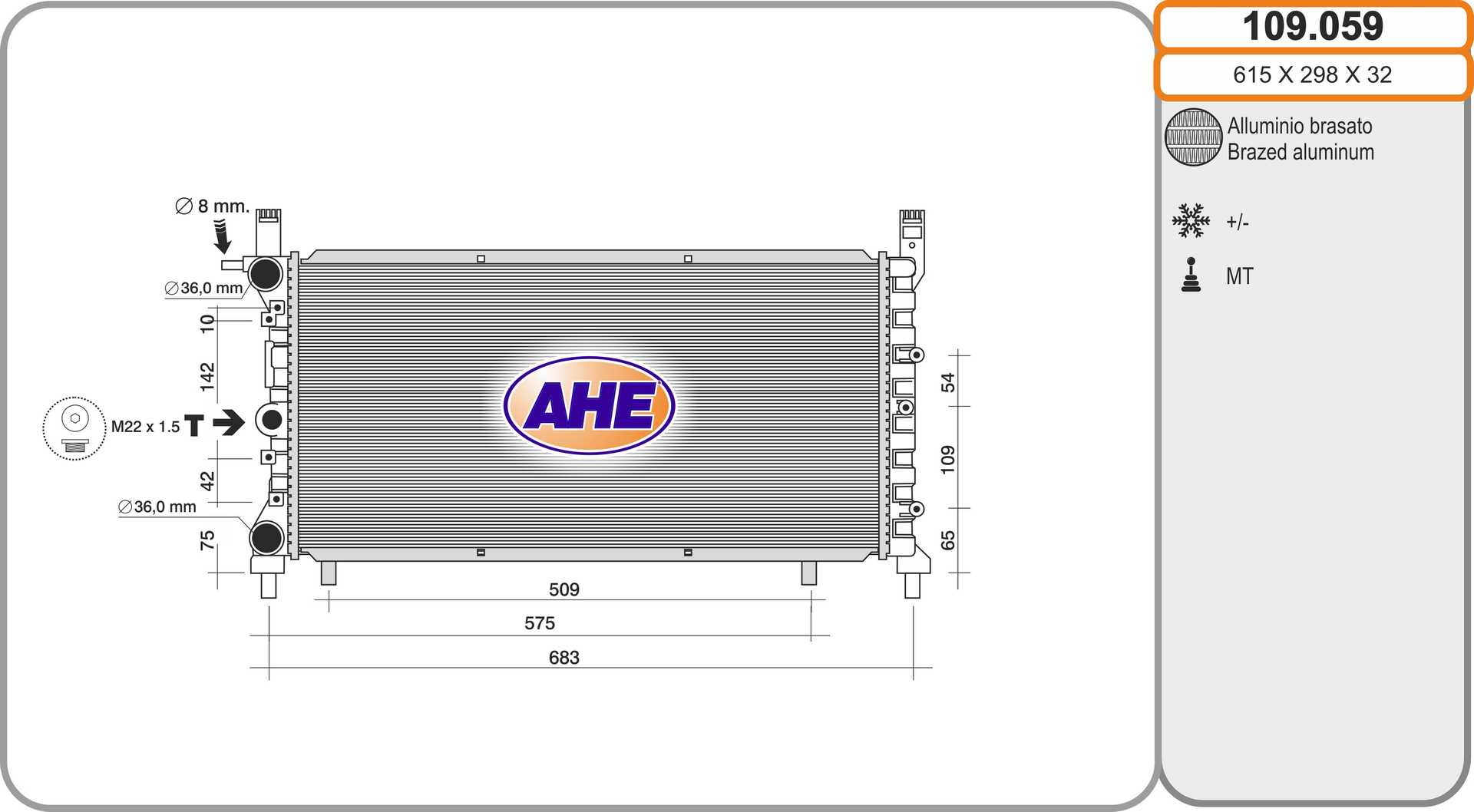 AHE 109.059 Radiatore,...