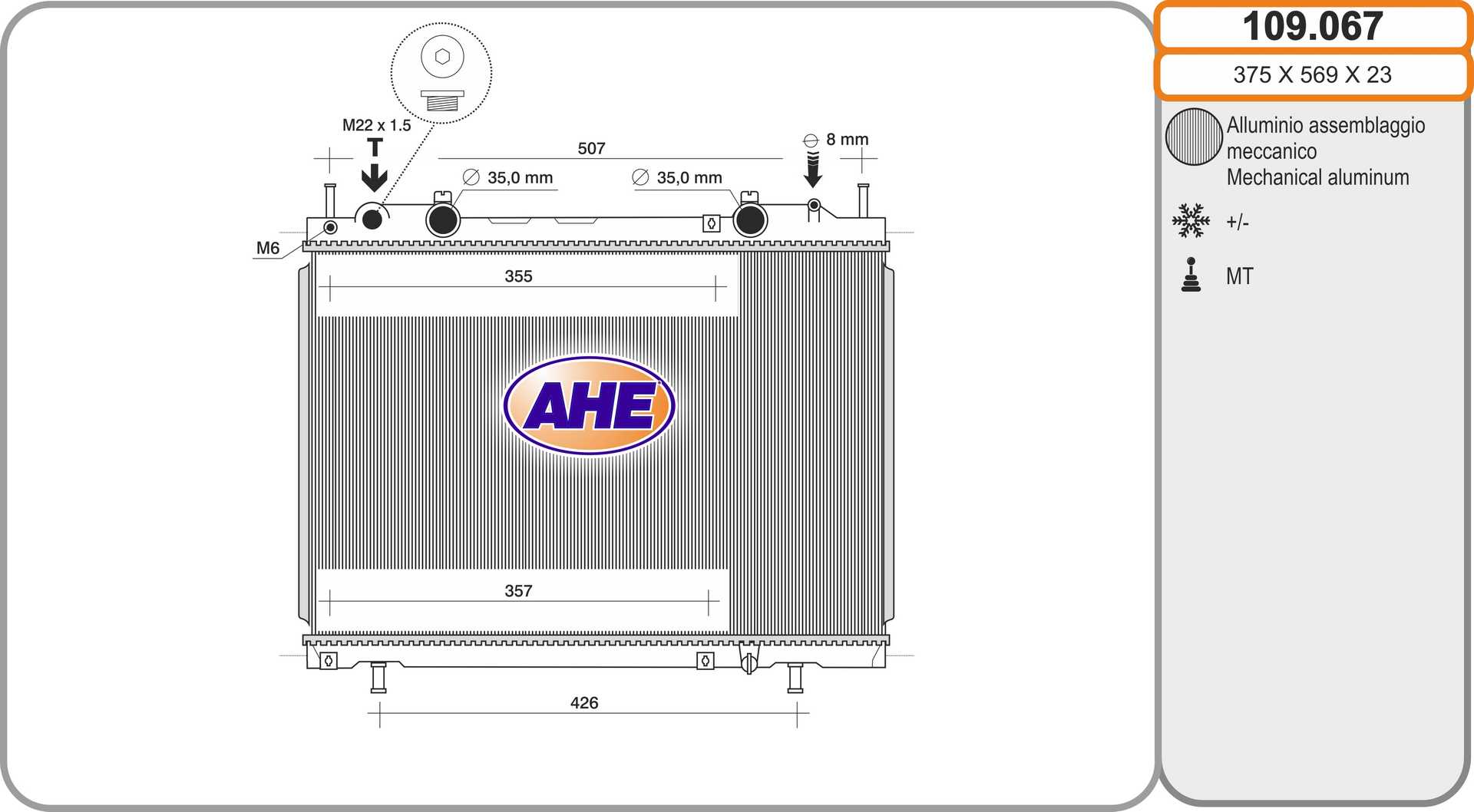 AHE 109.067 Radiatore,...