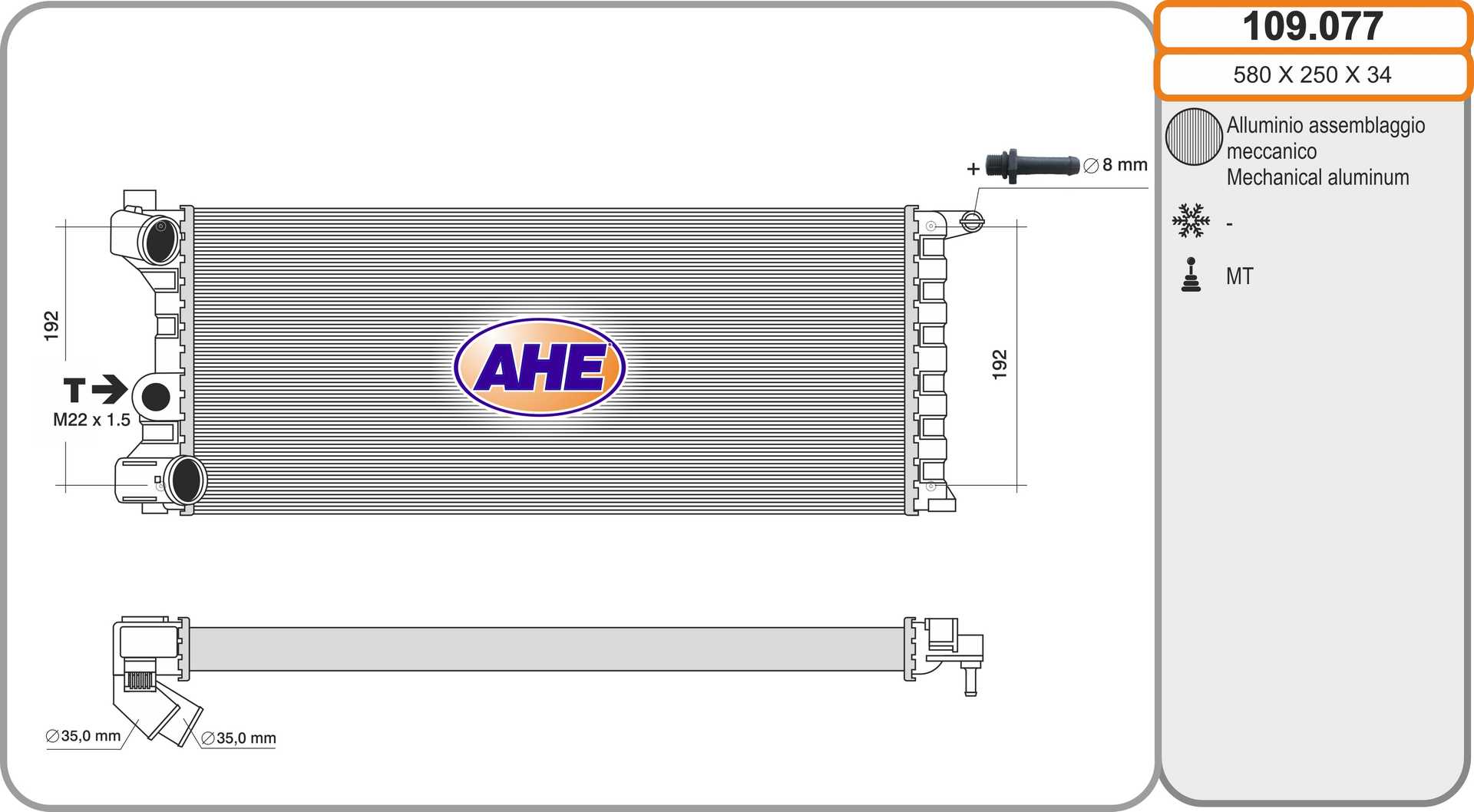 AHE 109.077 Radiatore,...
