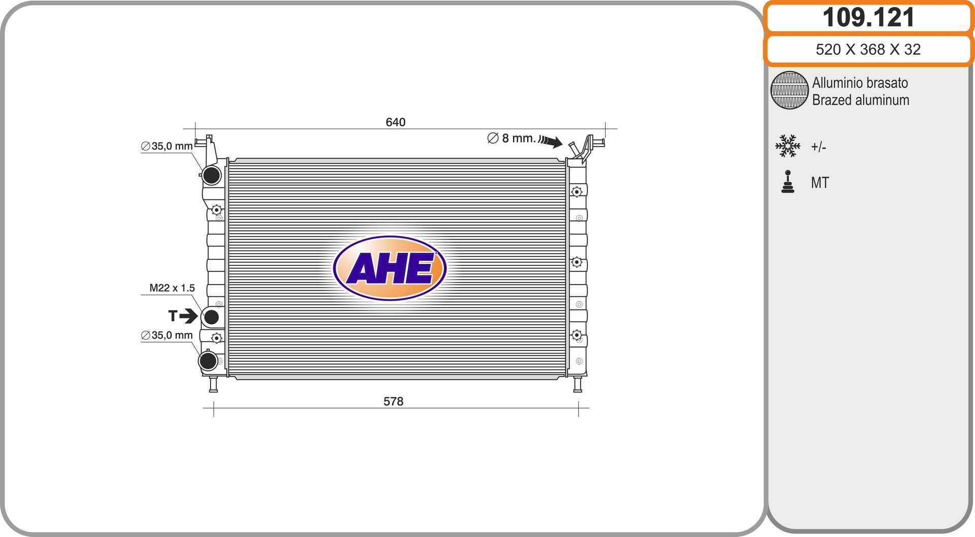 AHE 109.121 Radiatore,...