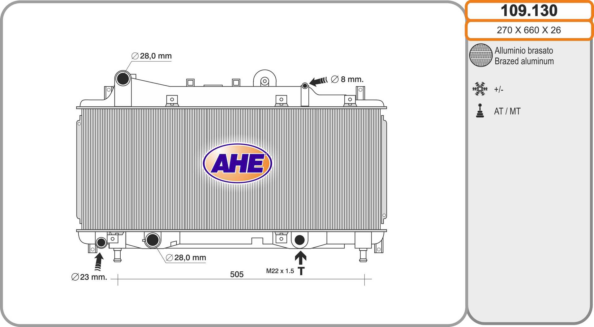 AHE 109.130 Radiatore,...