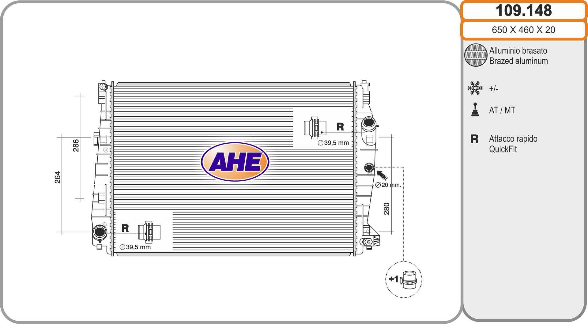 AHE 109.148 Radiatore,...