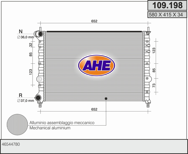 AHE 109.198 Radiatore,...