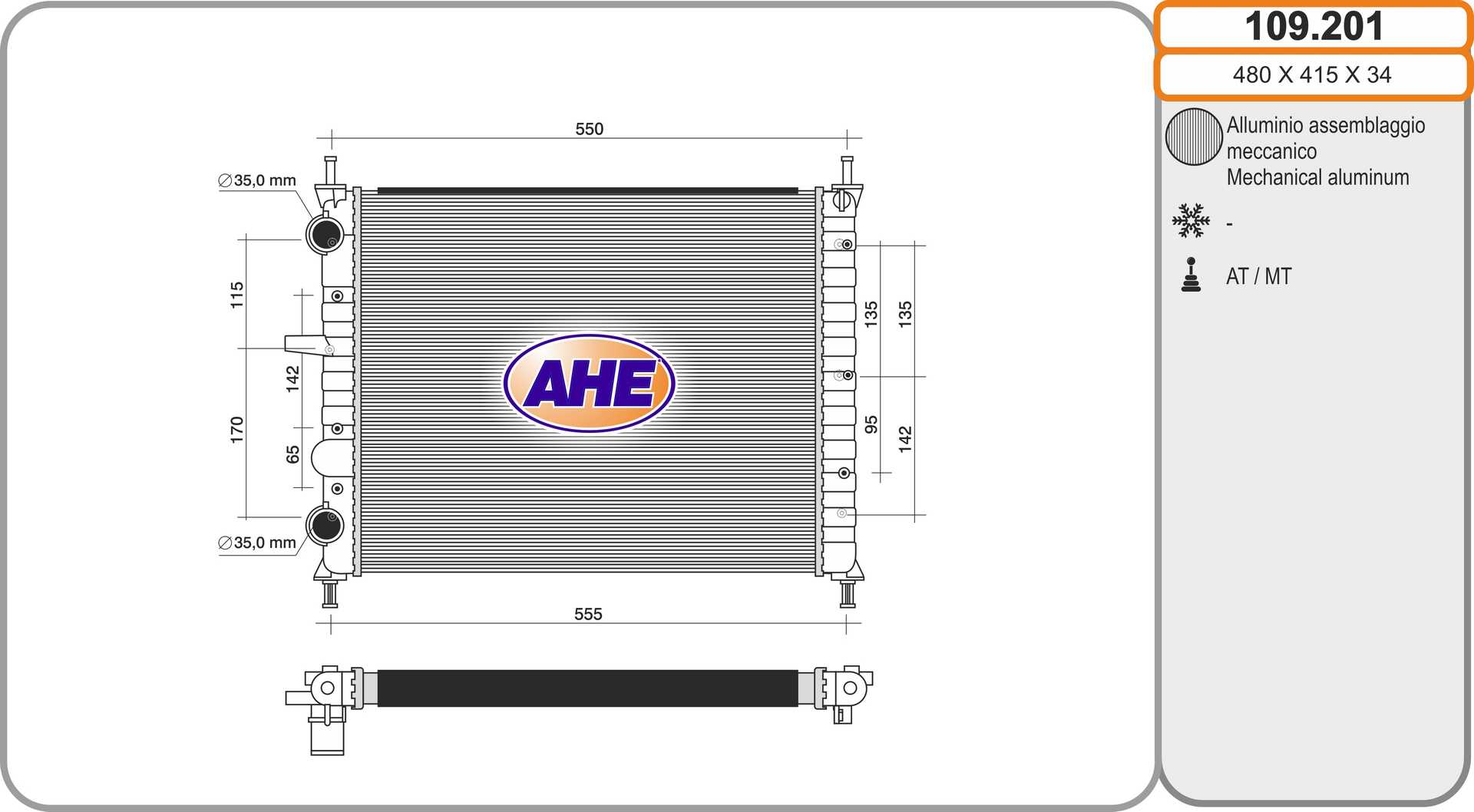 AHE 109.201 Radiatore,...