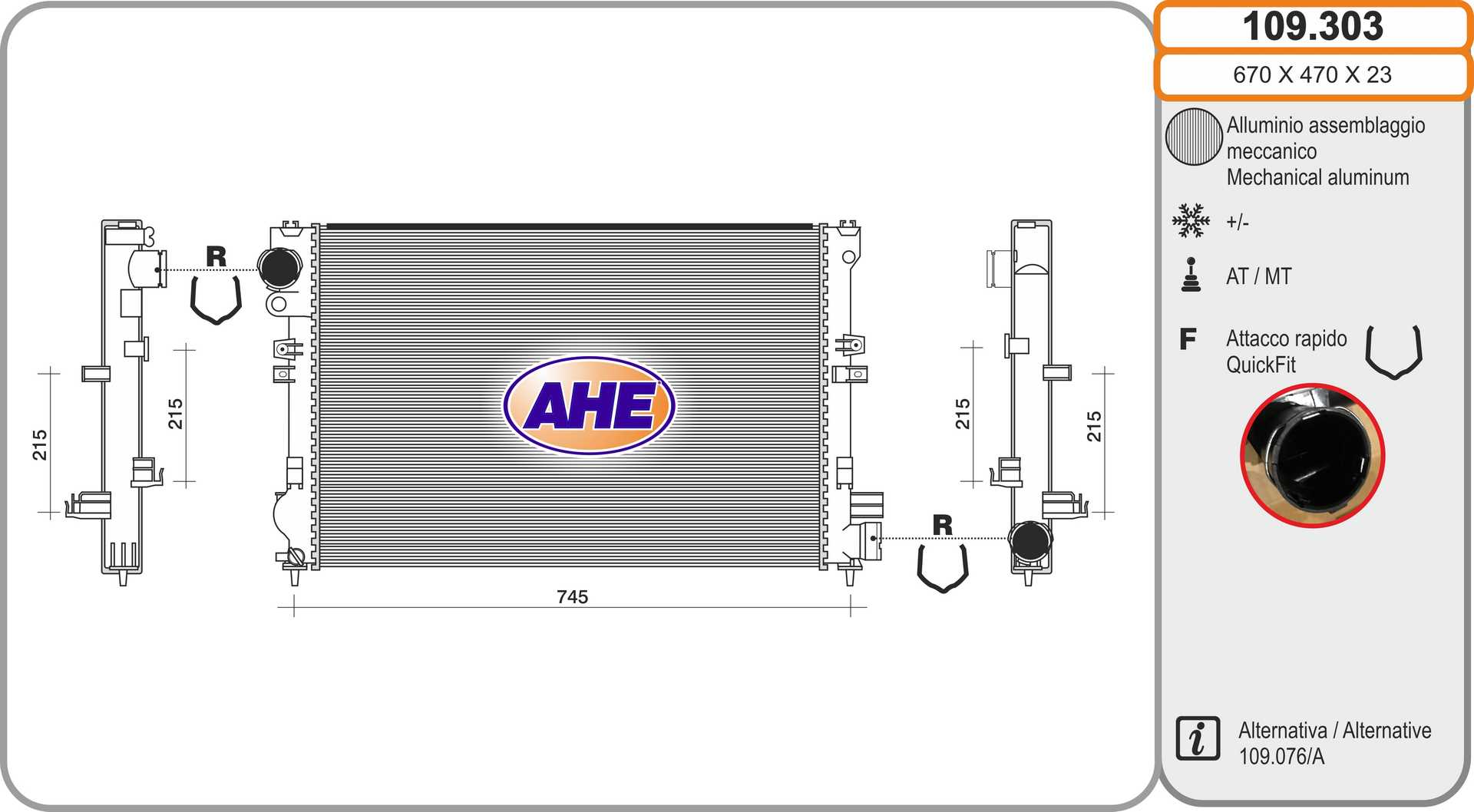 AHE 109.303 Radiatore,...