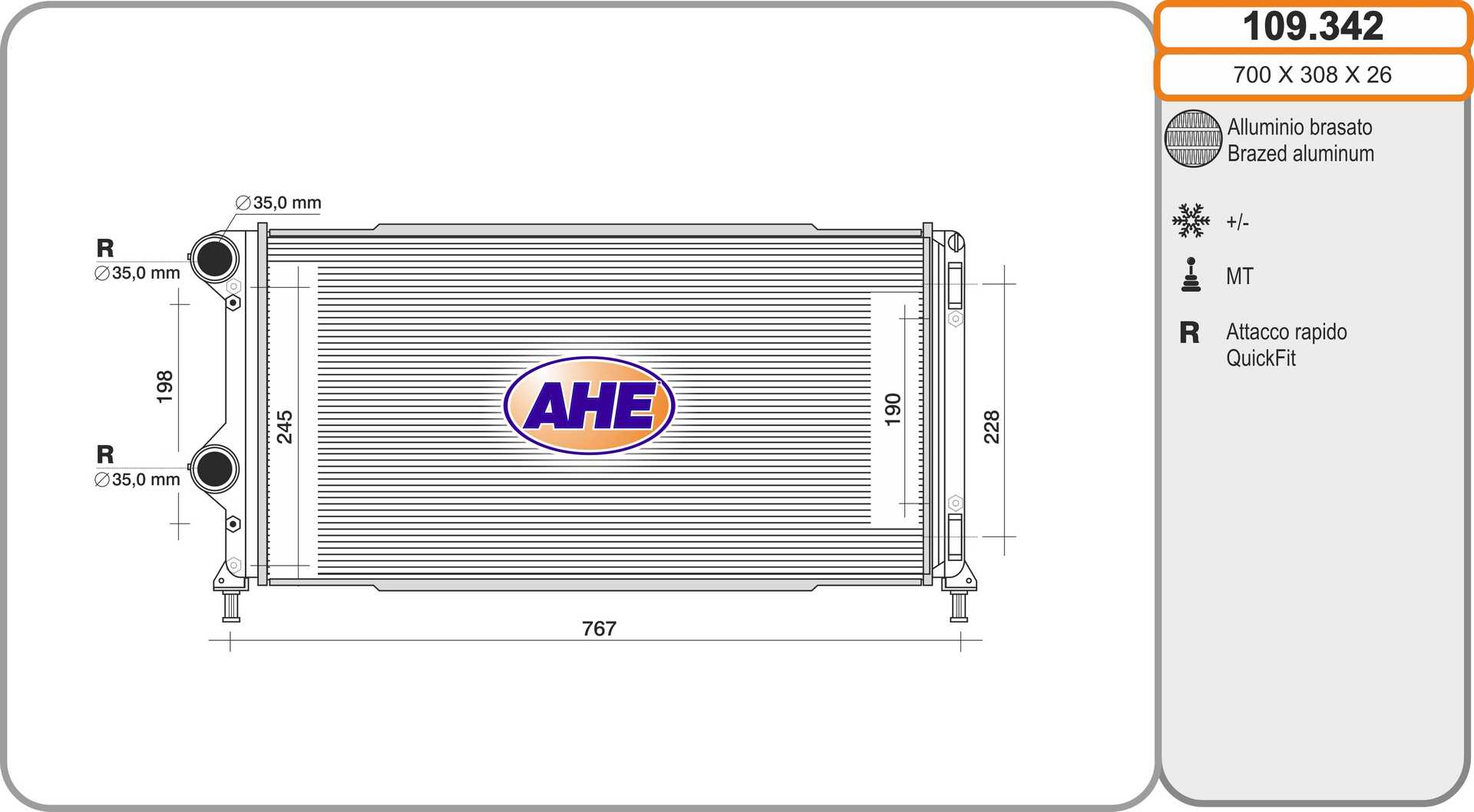 AHE 109.342 Radiatore,...