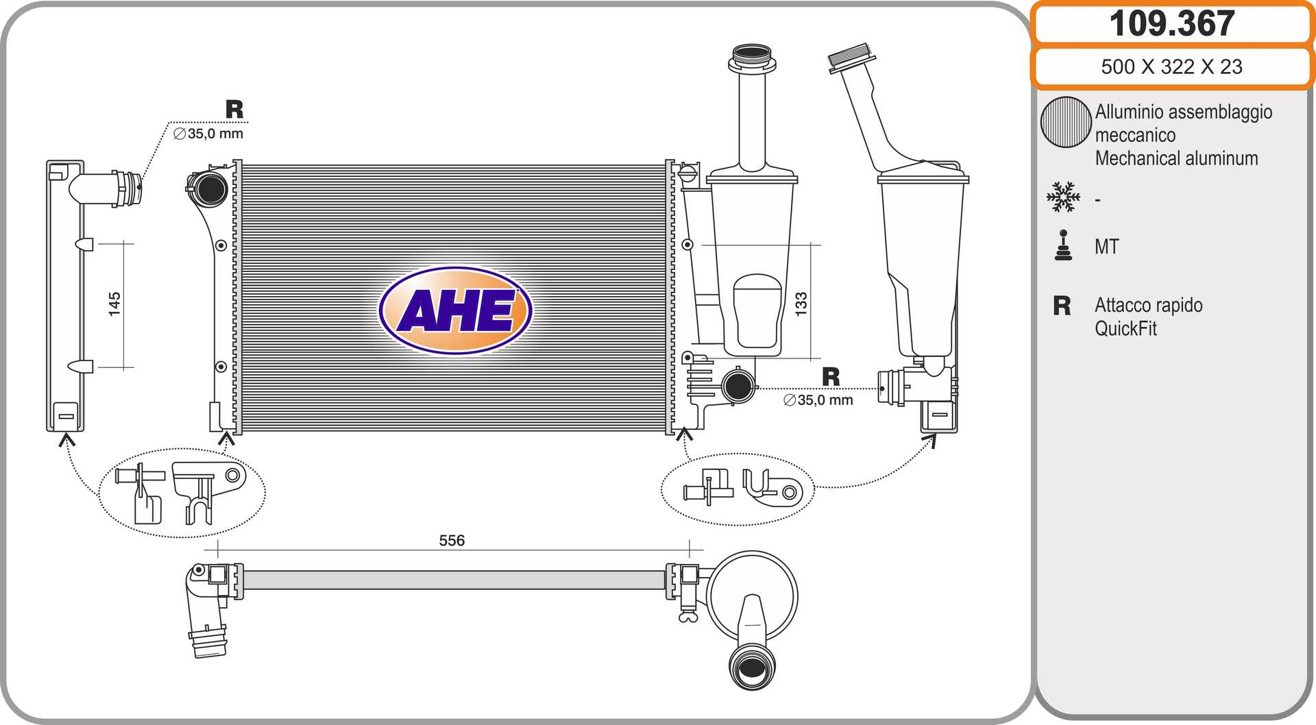 AHE 109.367 Radiatore,...