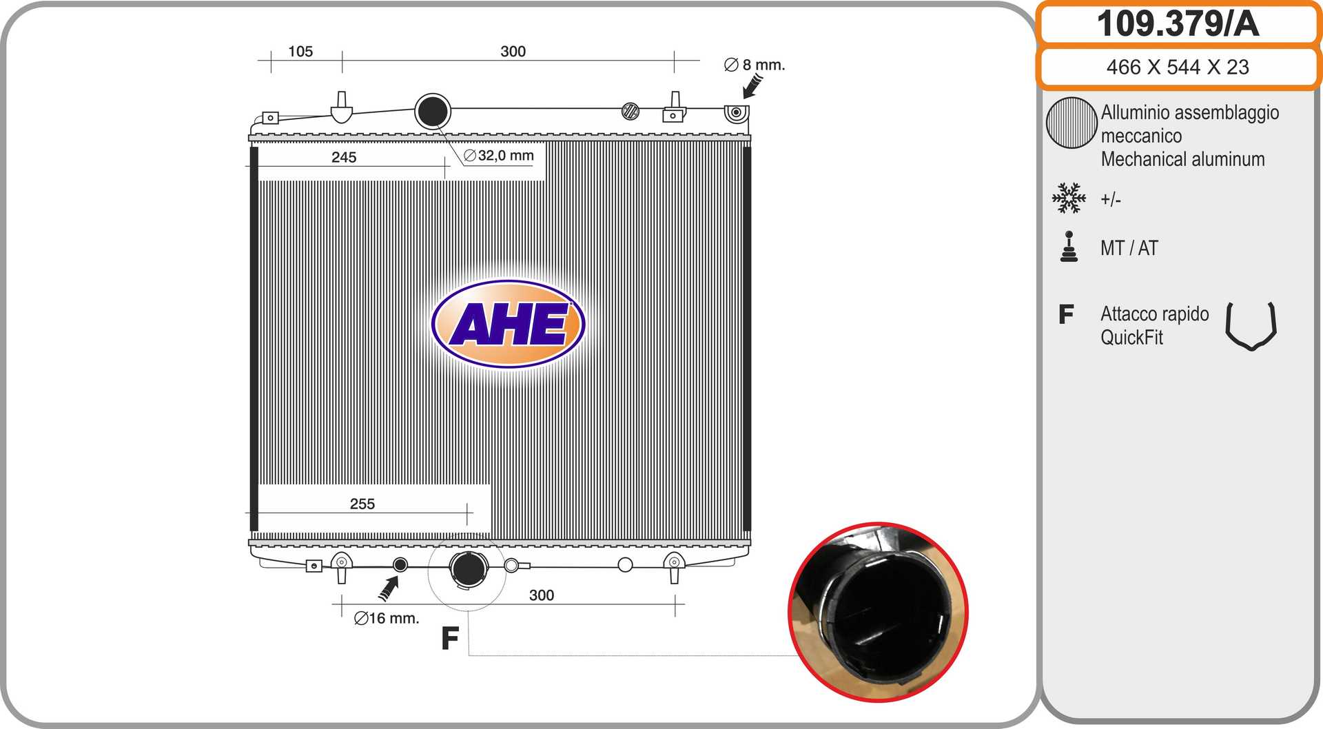 AHE 109.379/A Radiatore,...