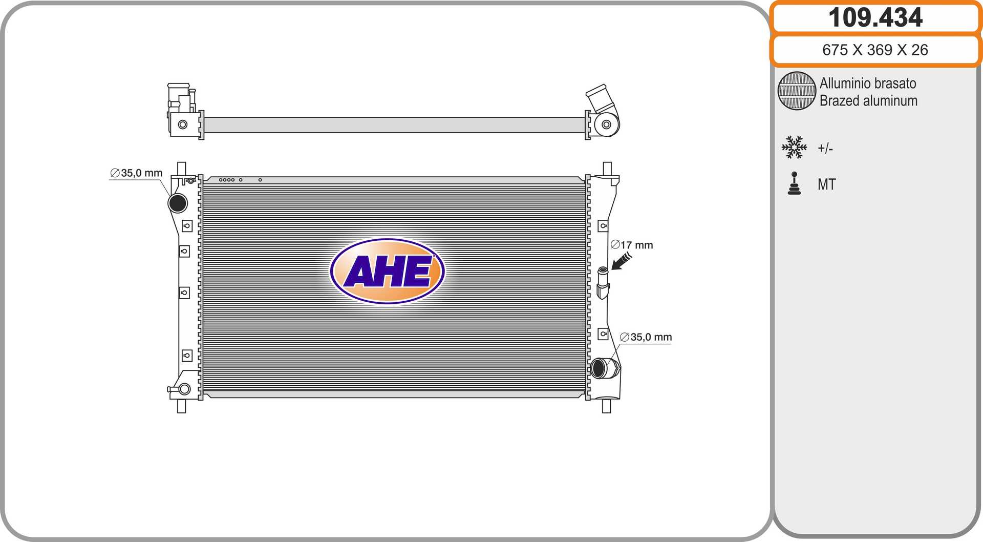 AHE 109.434 Radiatore,...