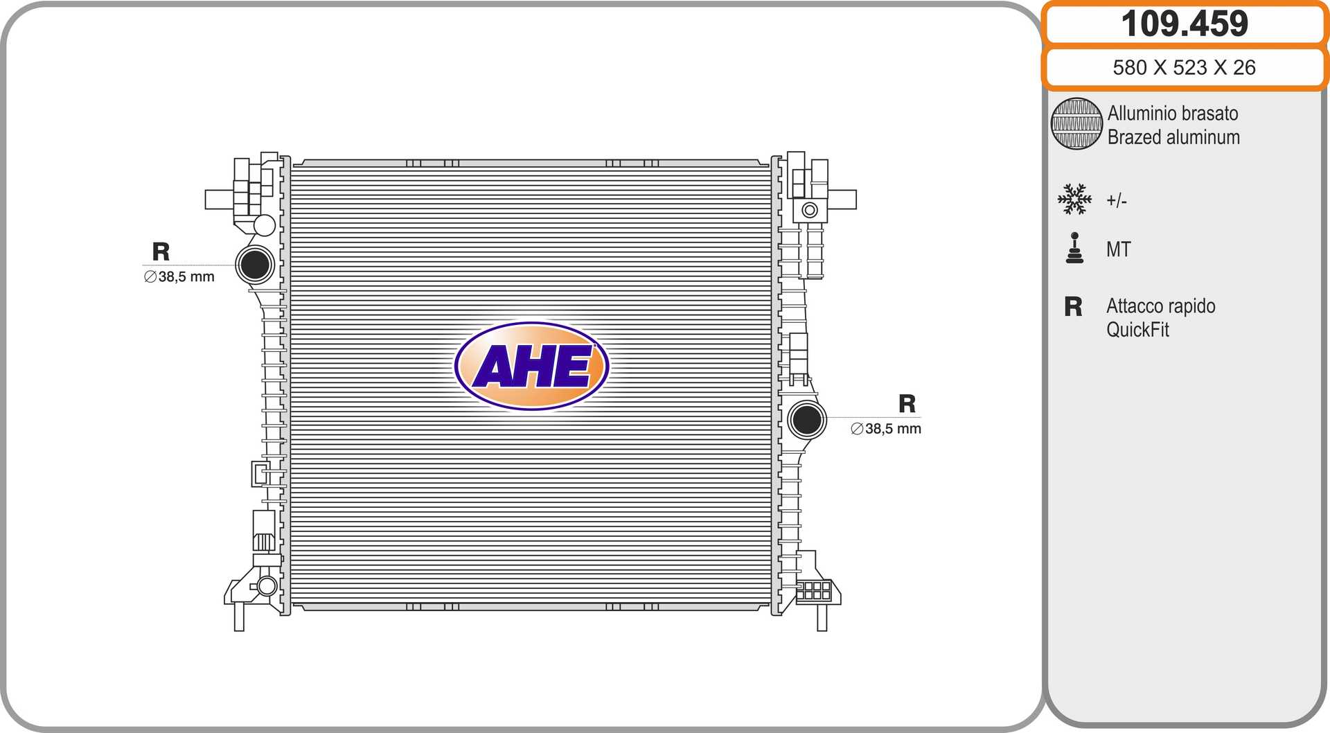 AHE 109.459 Radiatore,...
