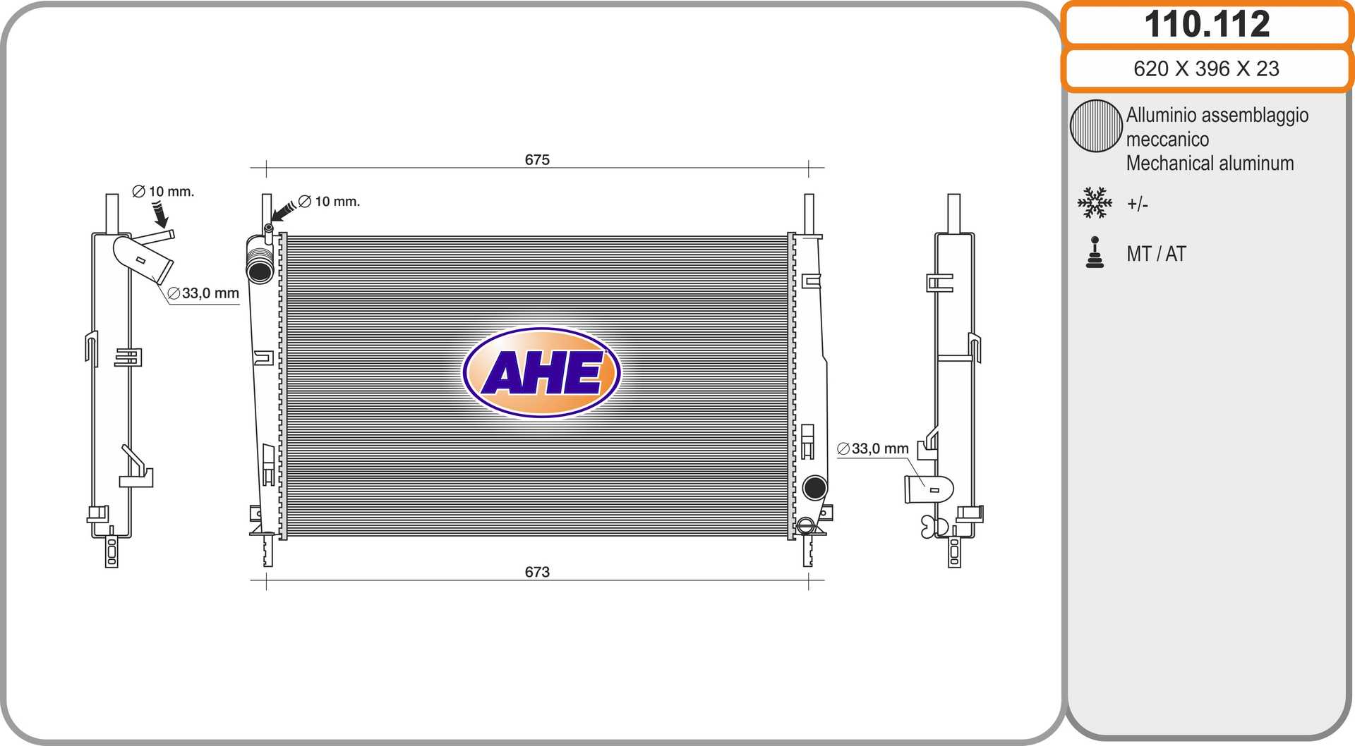 AHE 110.112 Radiatore,...
