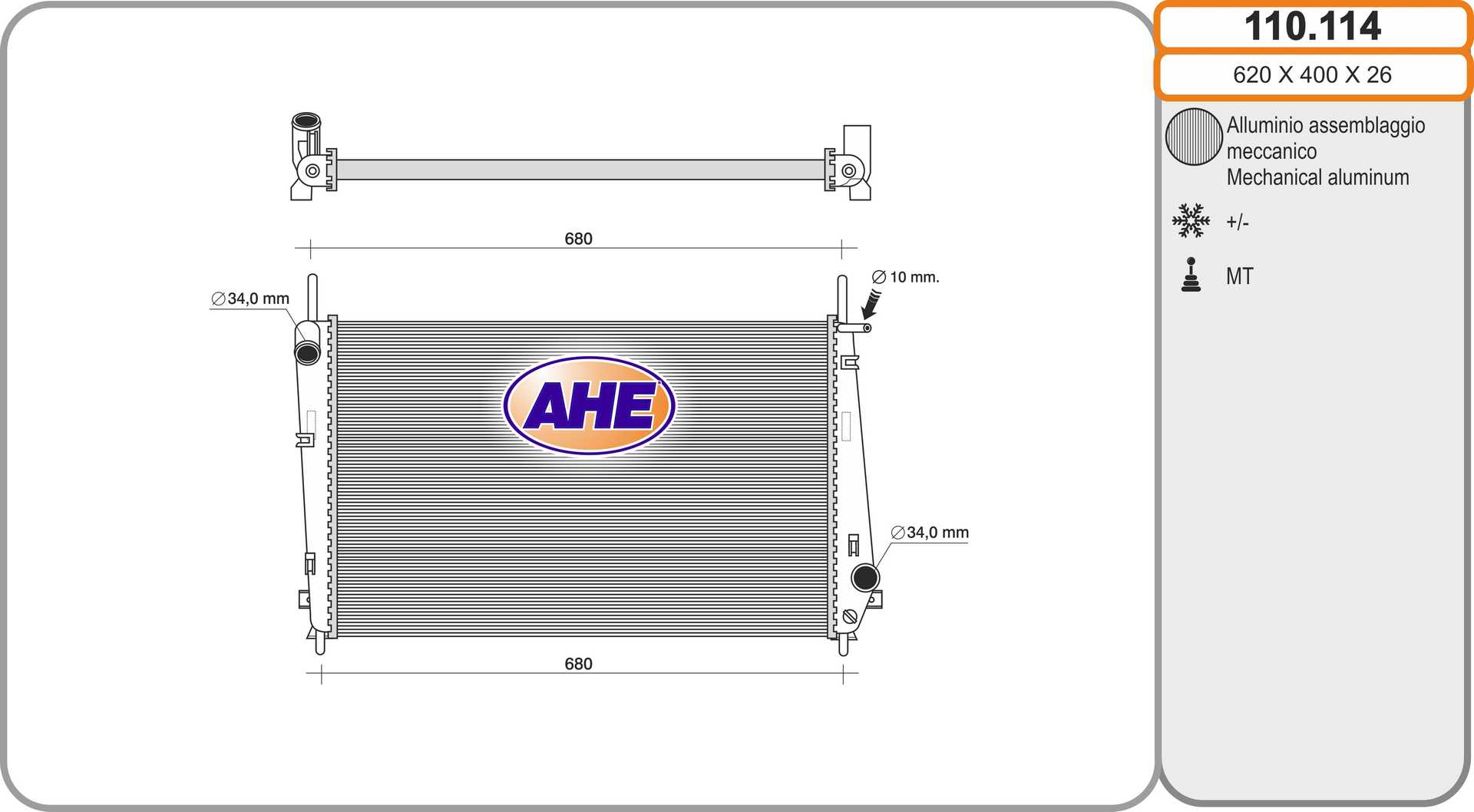 AHE 110.114 Radiatore,...