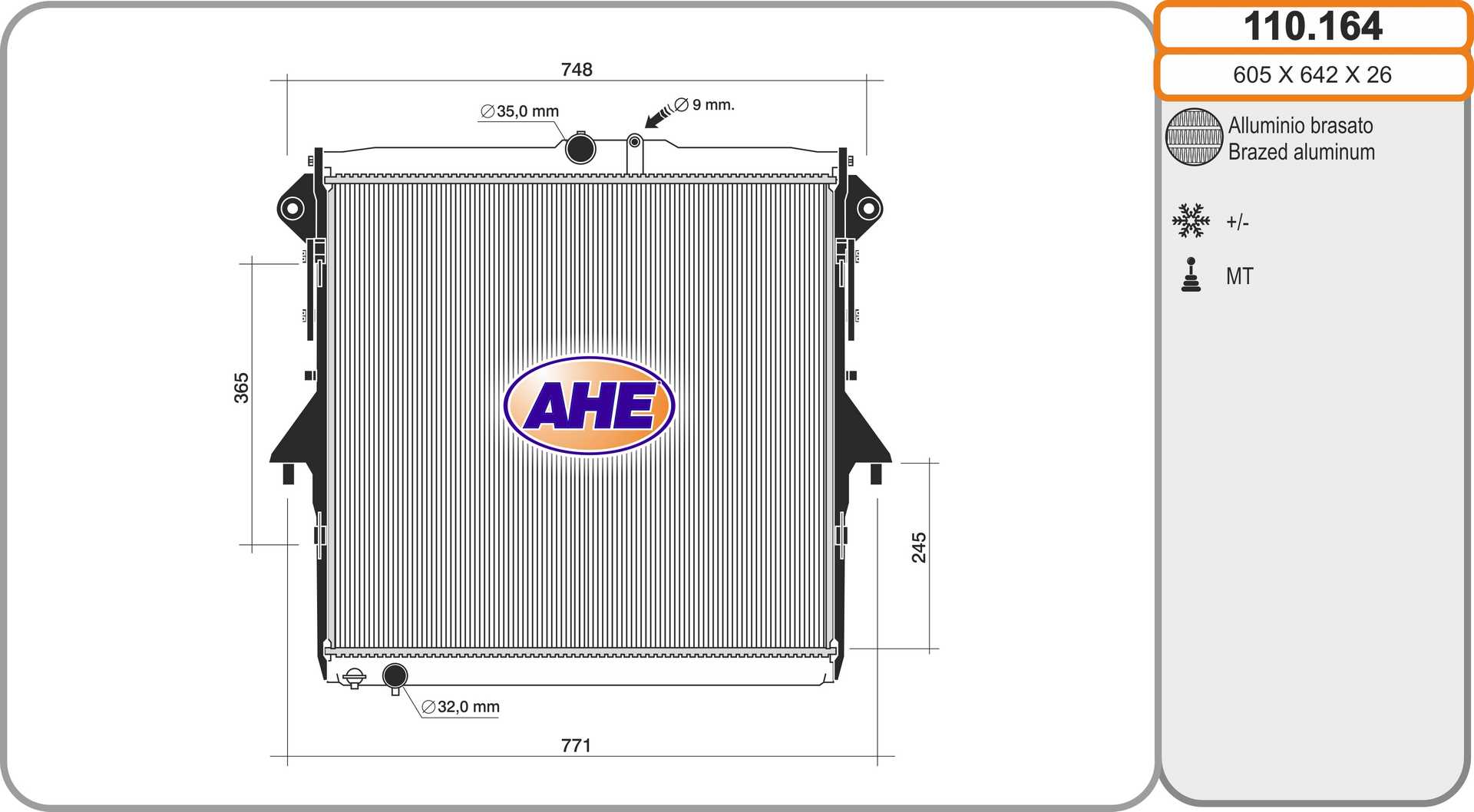 AHE 110.164 Radiatore,...