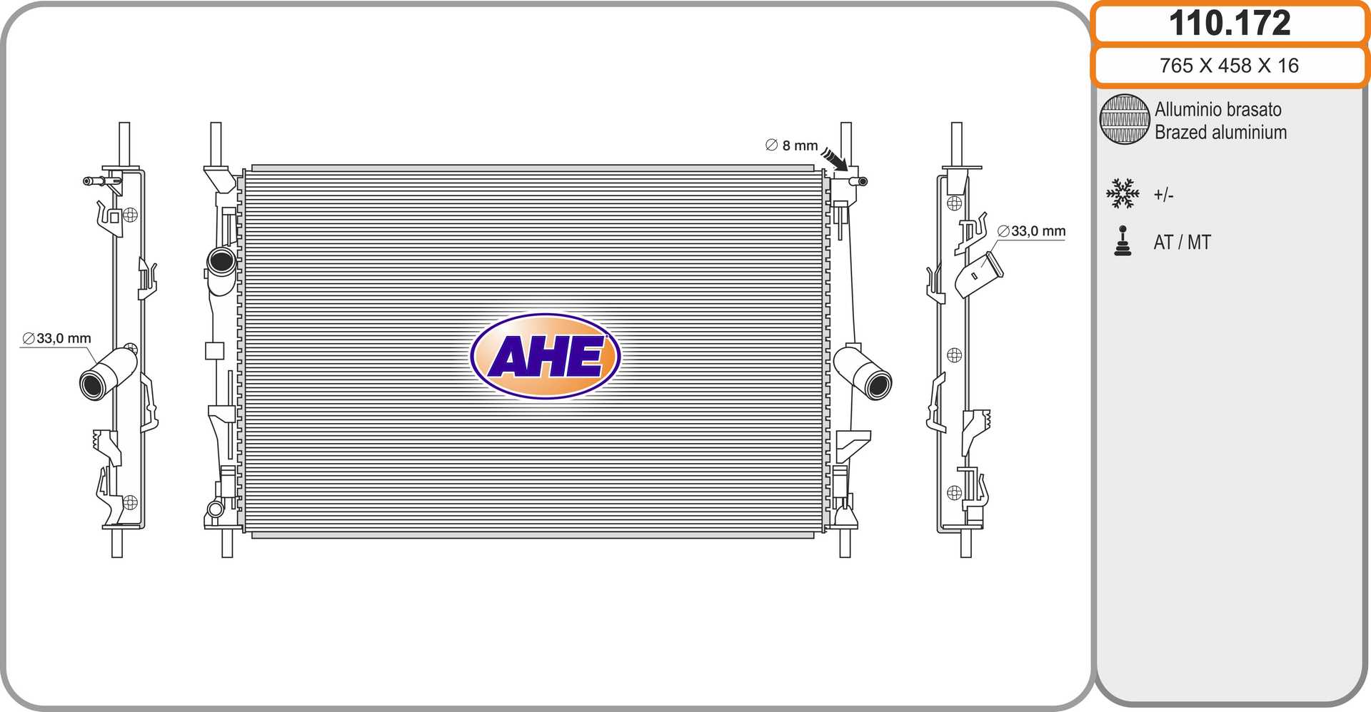 AHE 110.172 Radiatore,...