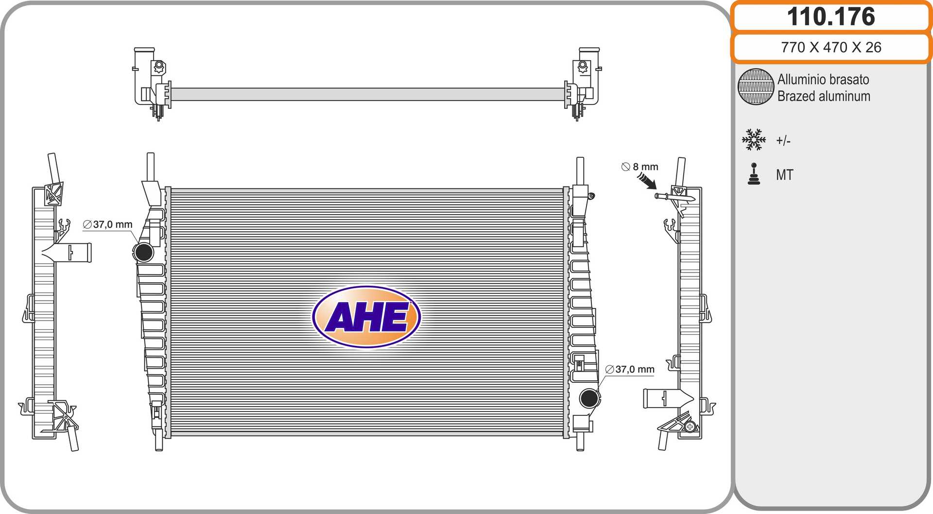 AHE 110.176 Radiatore,...