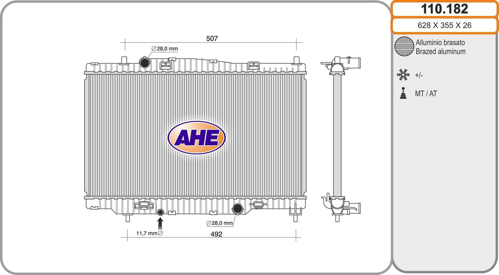 AHE 110.182 Radiatore,...