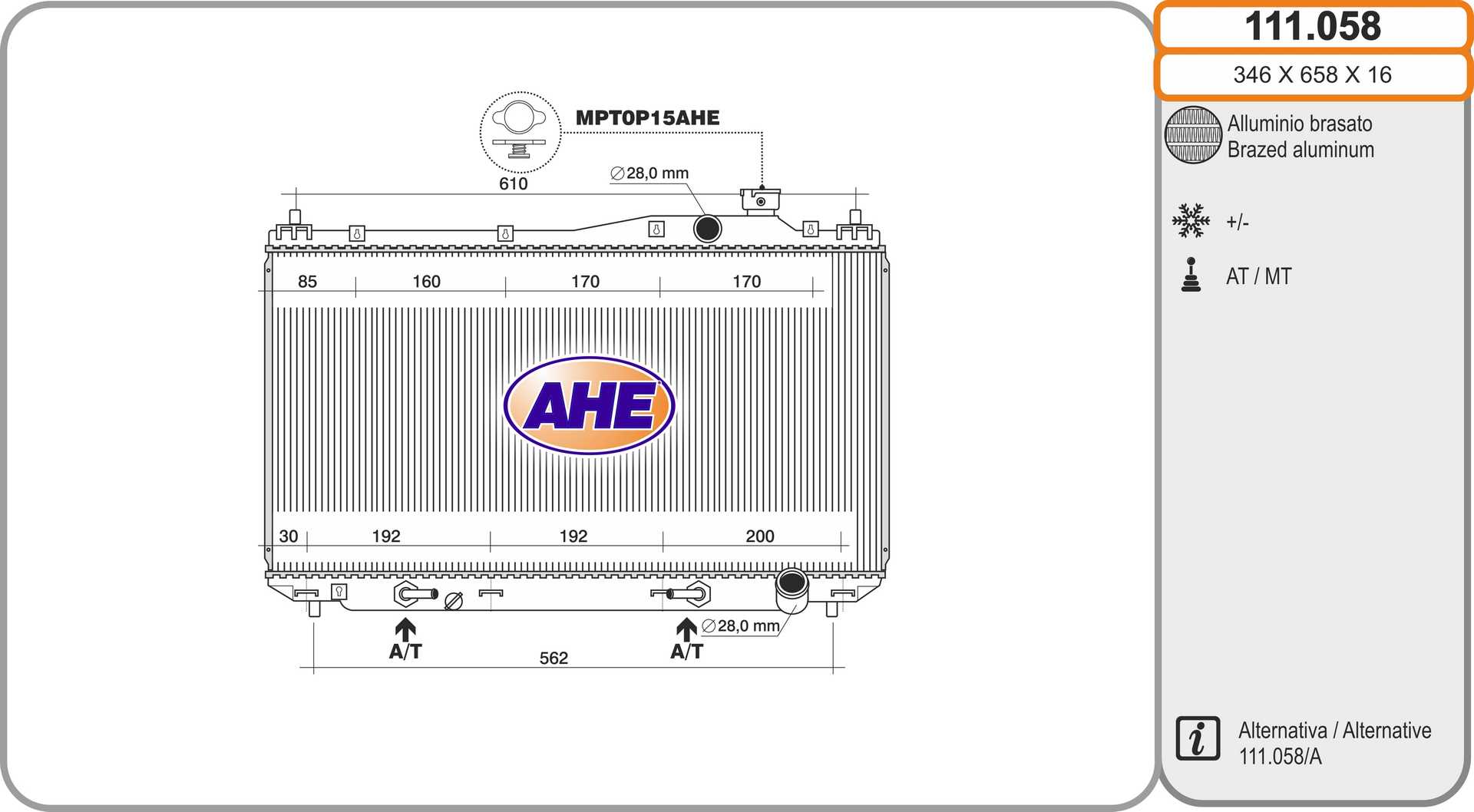 AHE 111.058 Radiatore,...