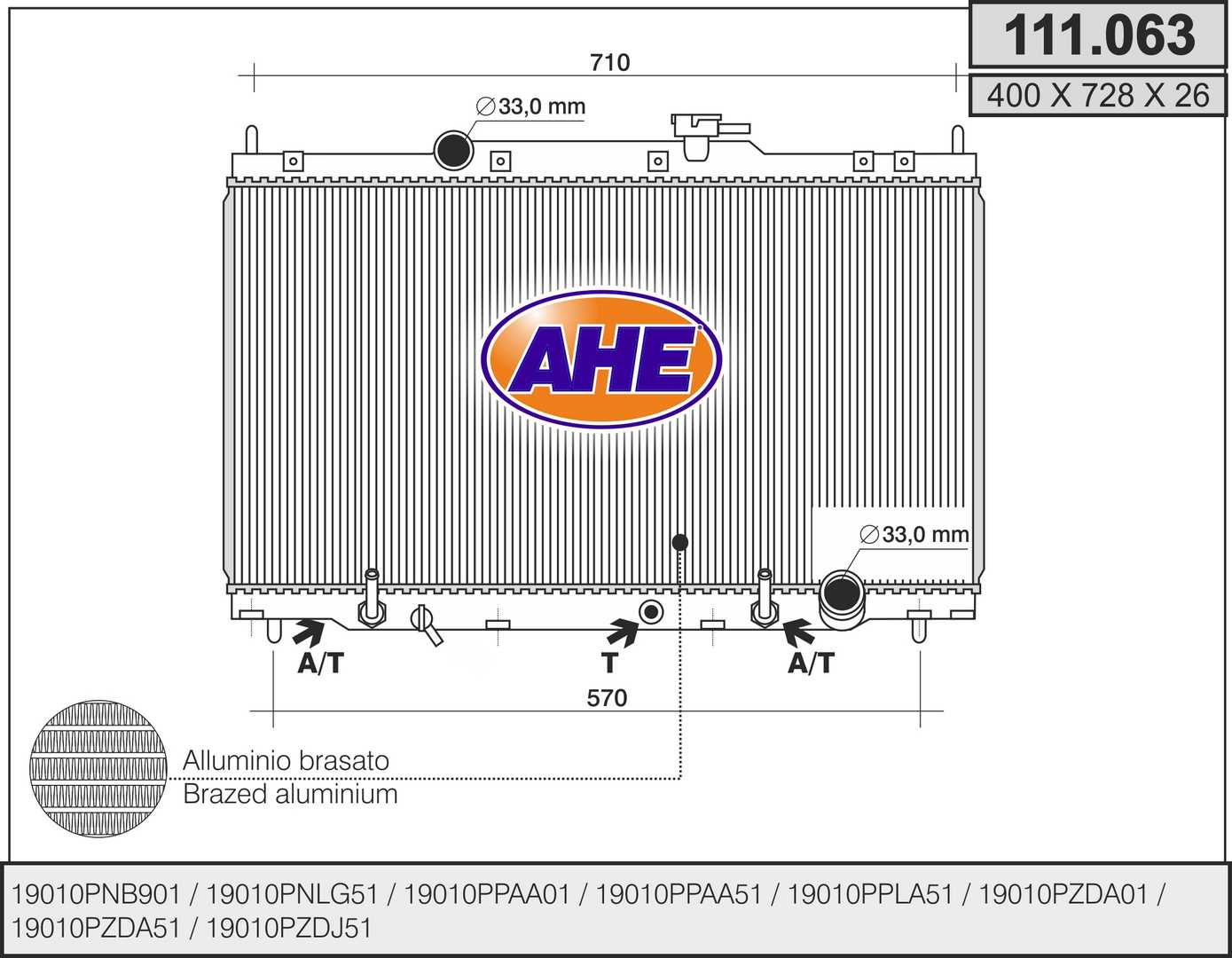 AHE 111.063 Radiatore,...