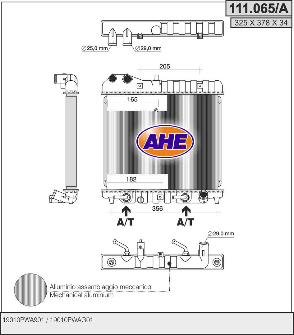 AHE 111.065/A Radiatore,...