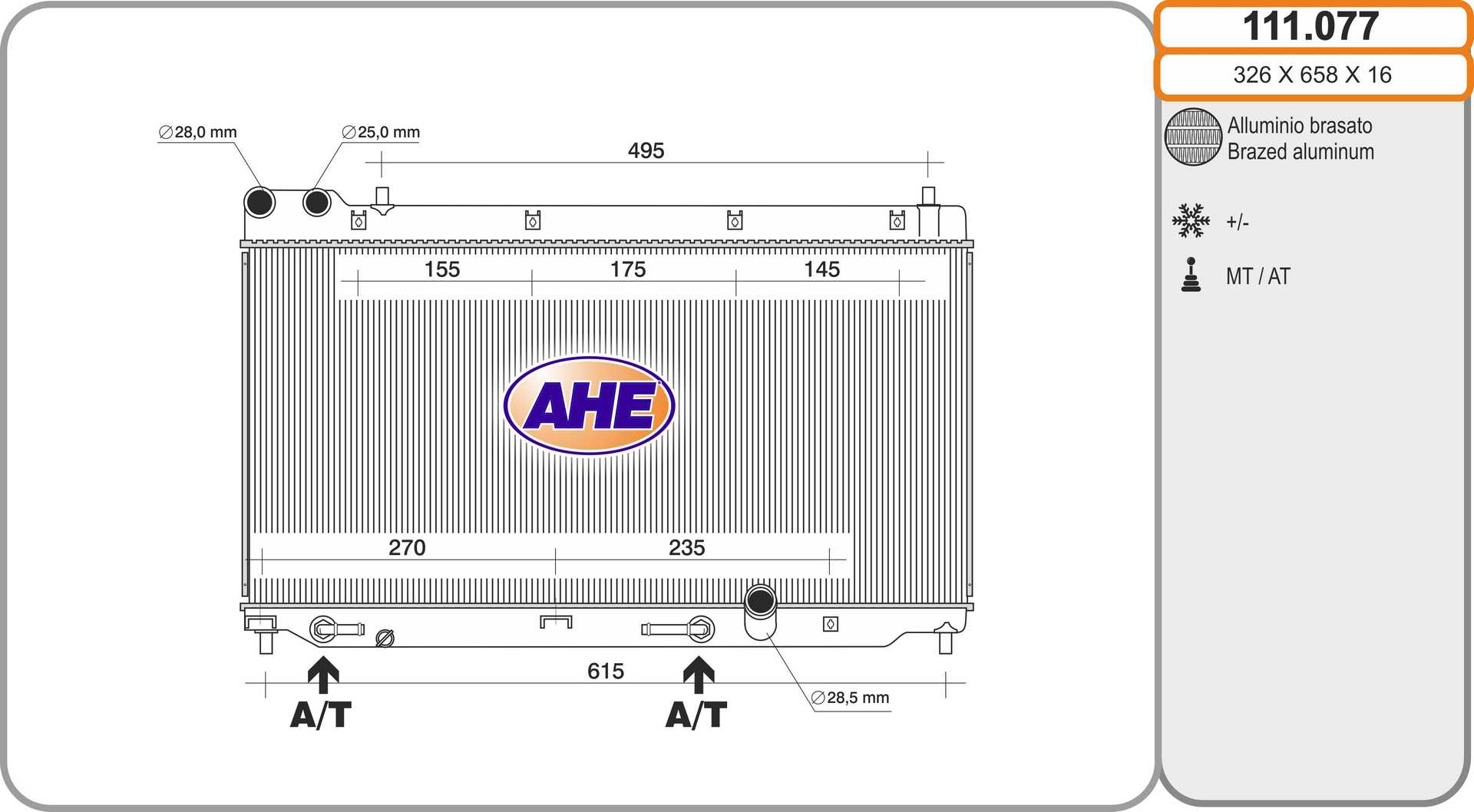 AHE 111.077 Radiatore,...