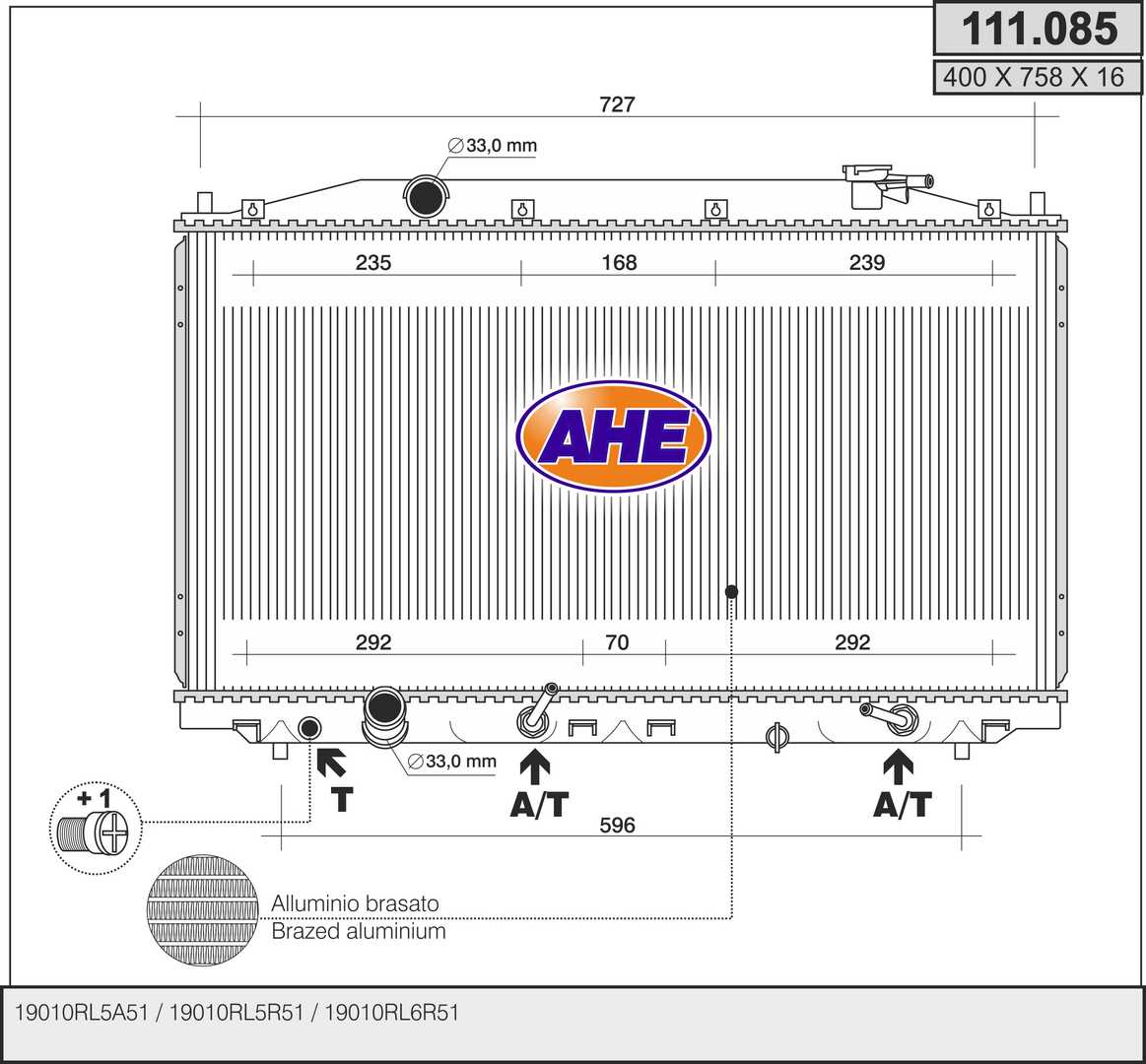AHE 111.085 Radiatore,...