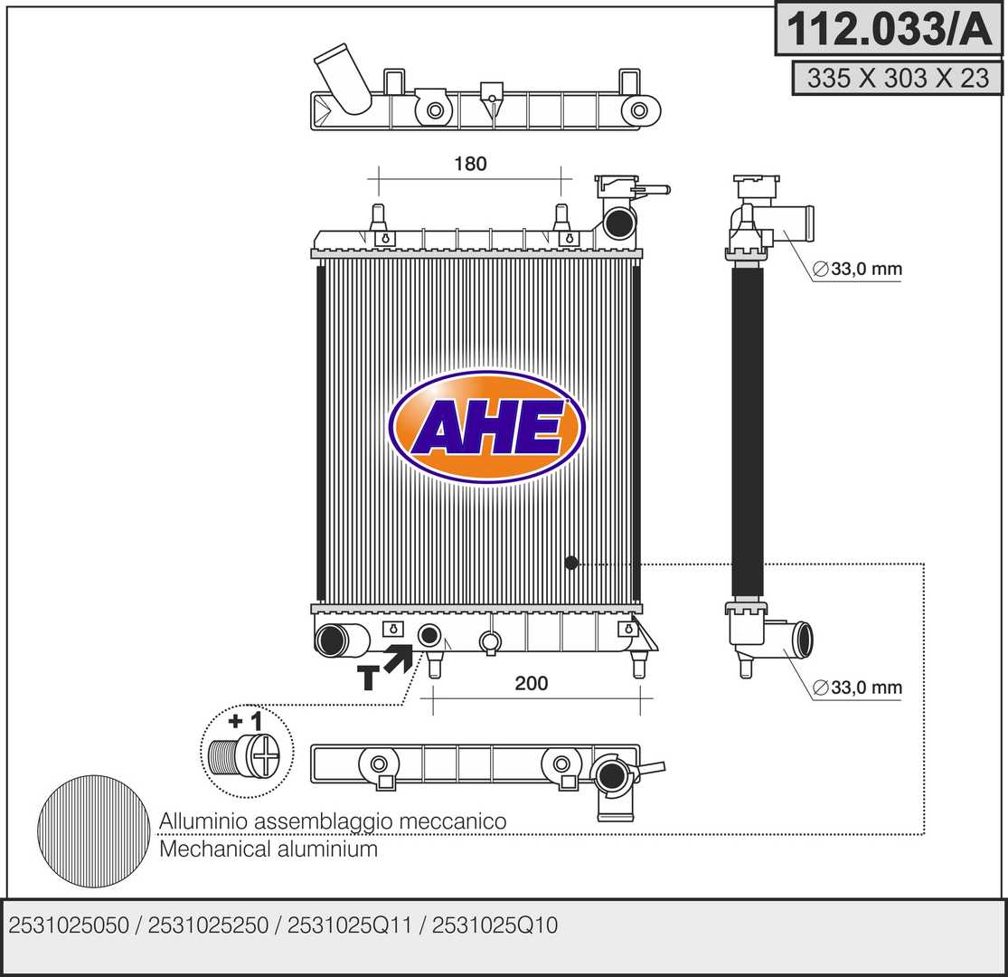 AHE 112.033/A Radiatore,...