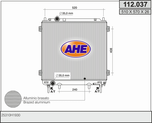 AHE 112.037 Radiatore,...