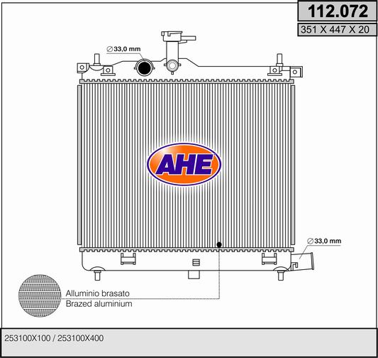 AHE 112.072 Radiatore,...
