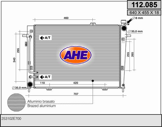 AHE 112.085 Radiatore,...