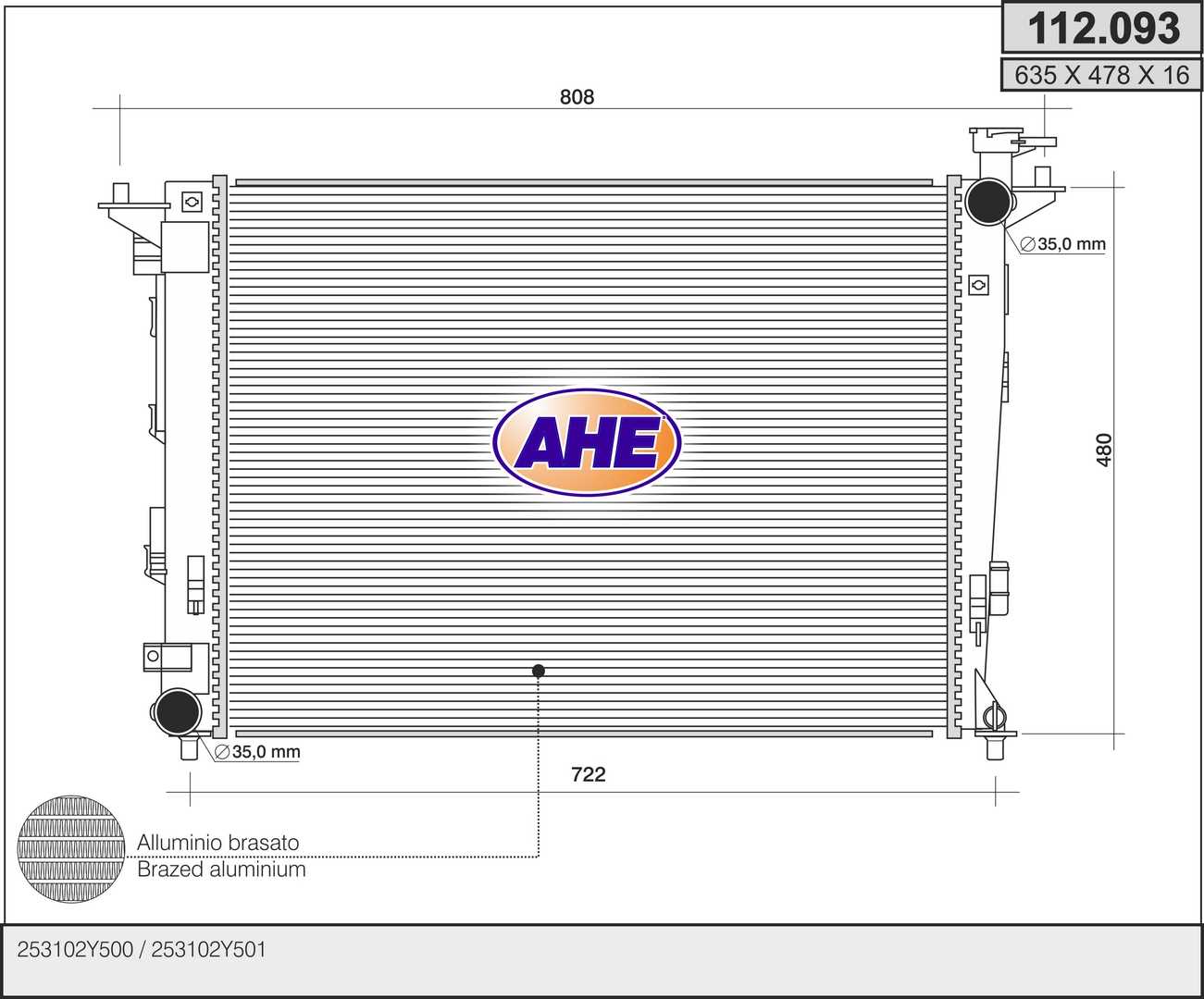 AHE 112.093 Radiatore,...