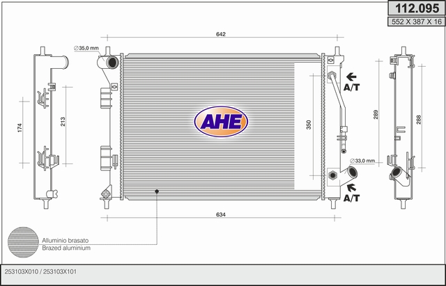 AHE 112.095 Radiatore,...