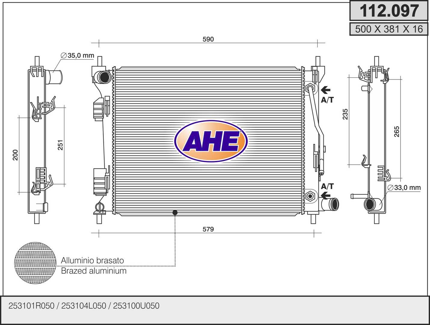 AHE 112.097 Radiatore,...