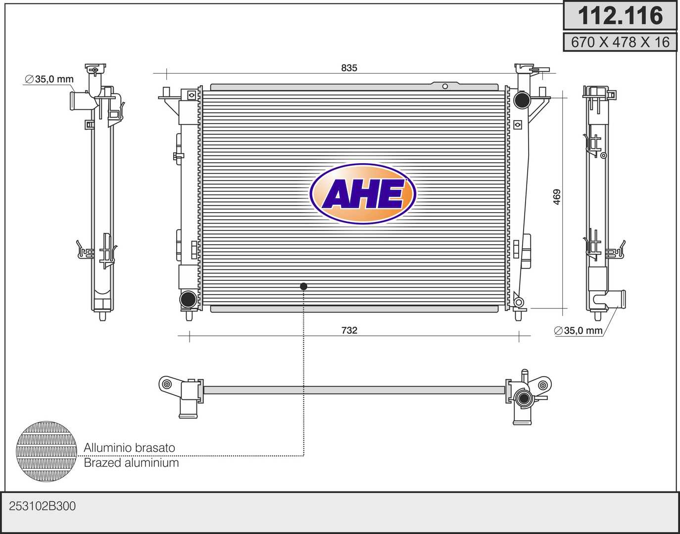 AHE 112.116 Radiatore,...