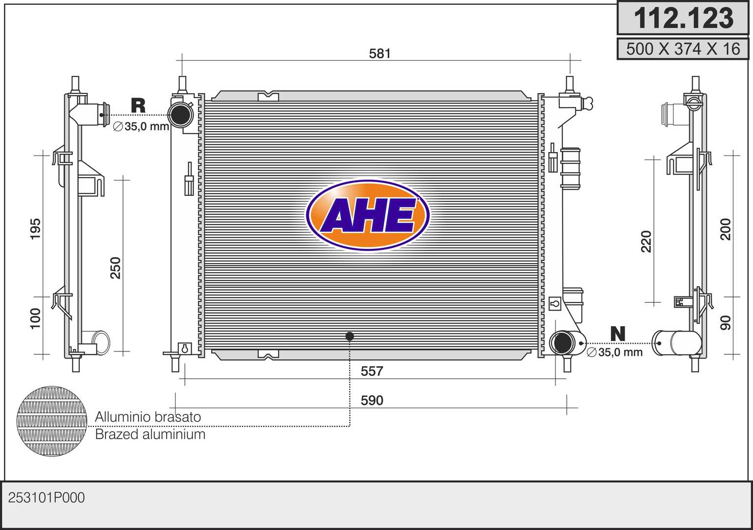 AHE 112.123 Radiatore,...