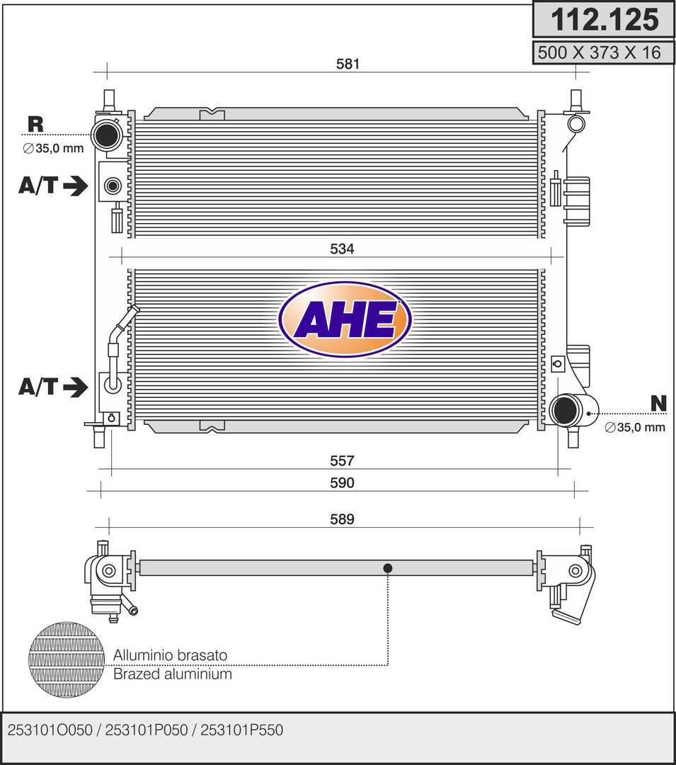 AHE 112.125 Radiatore,...