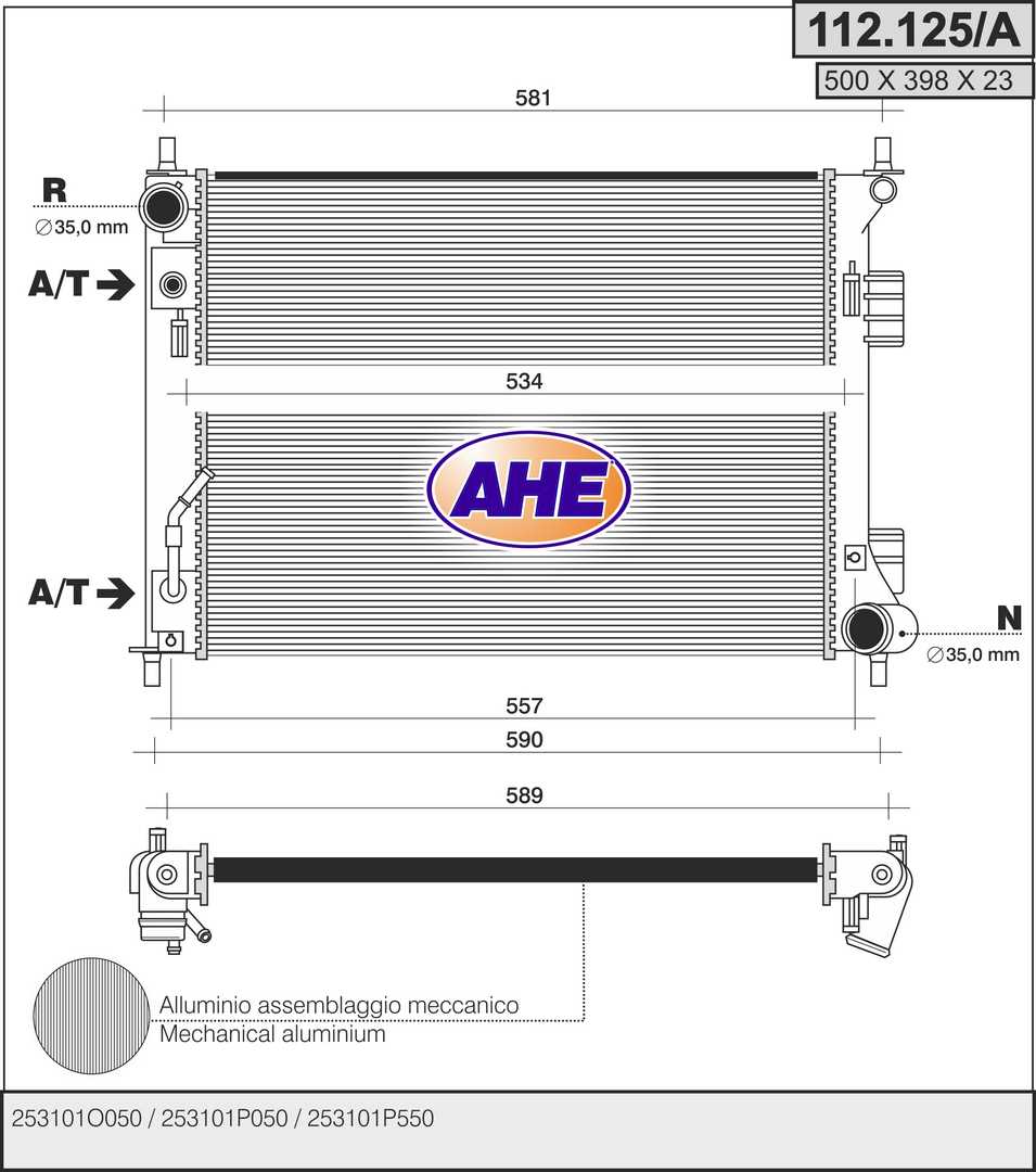 AHE 112.125/A Radiatore,...