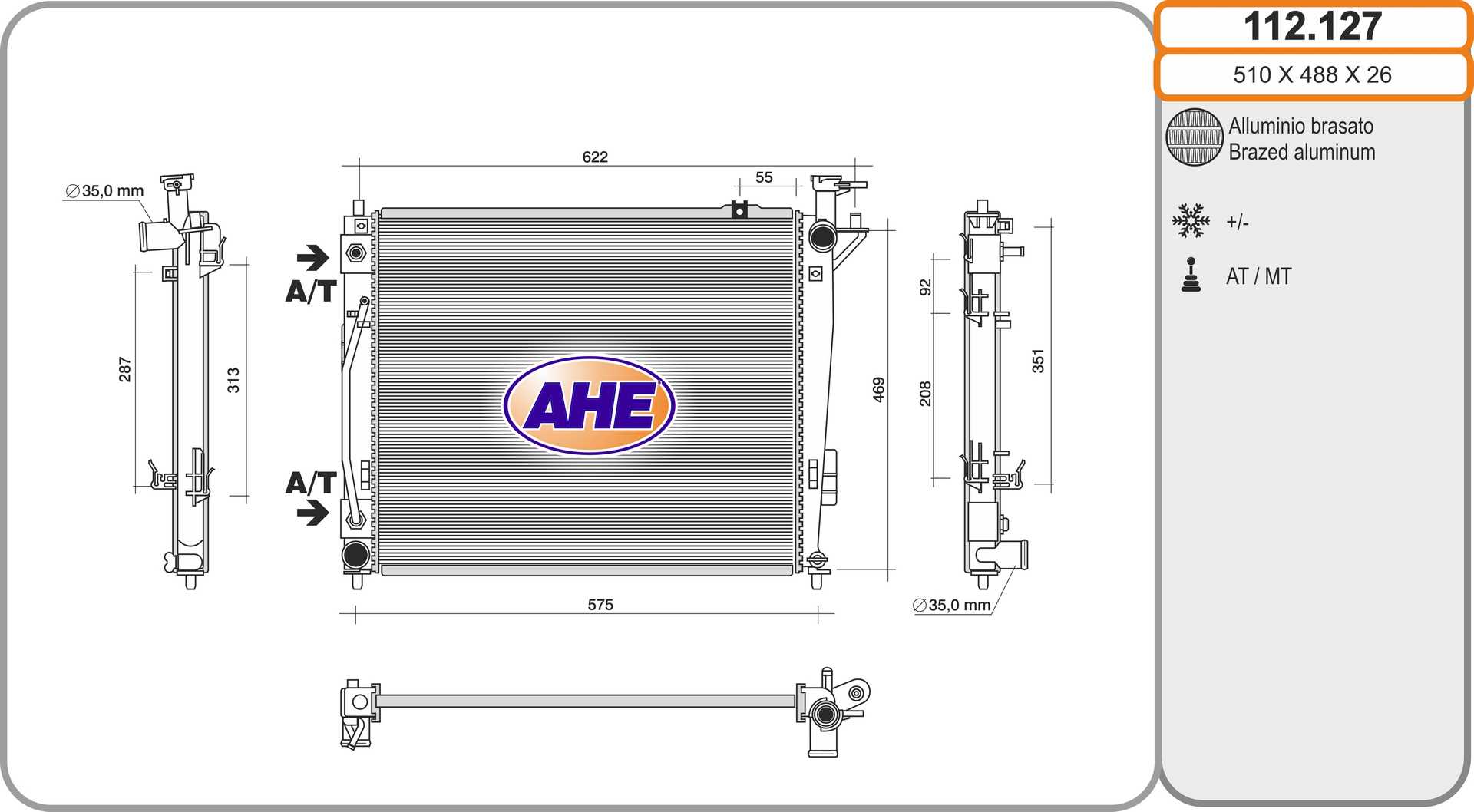 AHE 112.127 Radiatore,...
