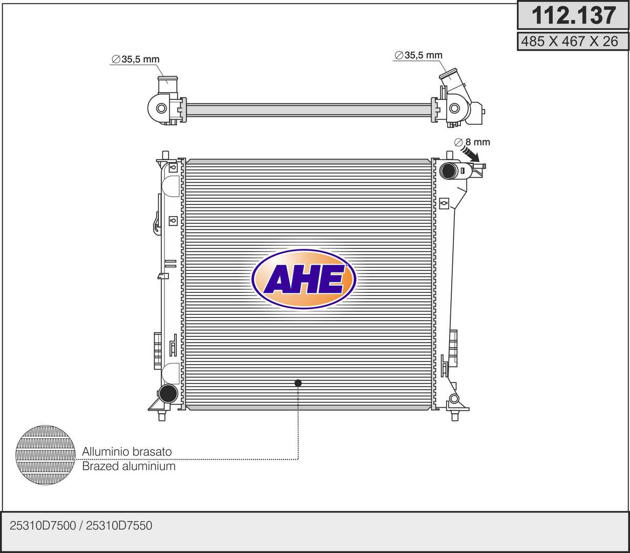 AHE 112.137 Radiatore,...