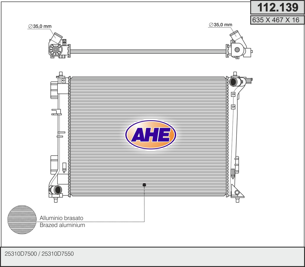 AHE 112.139 Radiatore,...
