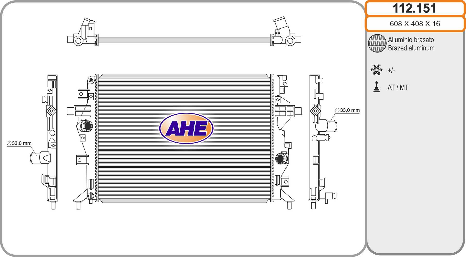 AHE 112.151 Radiatore,...