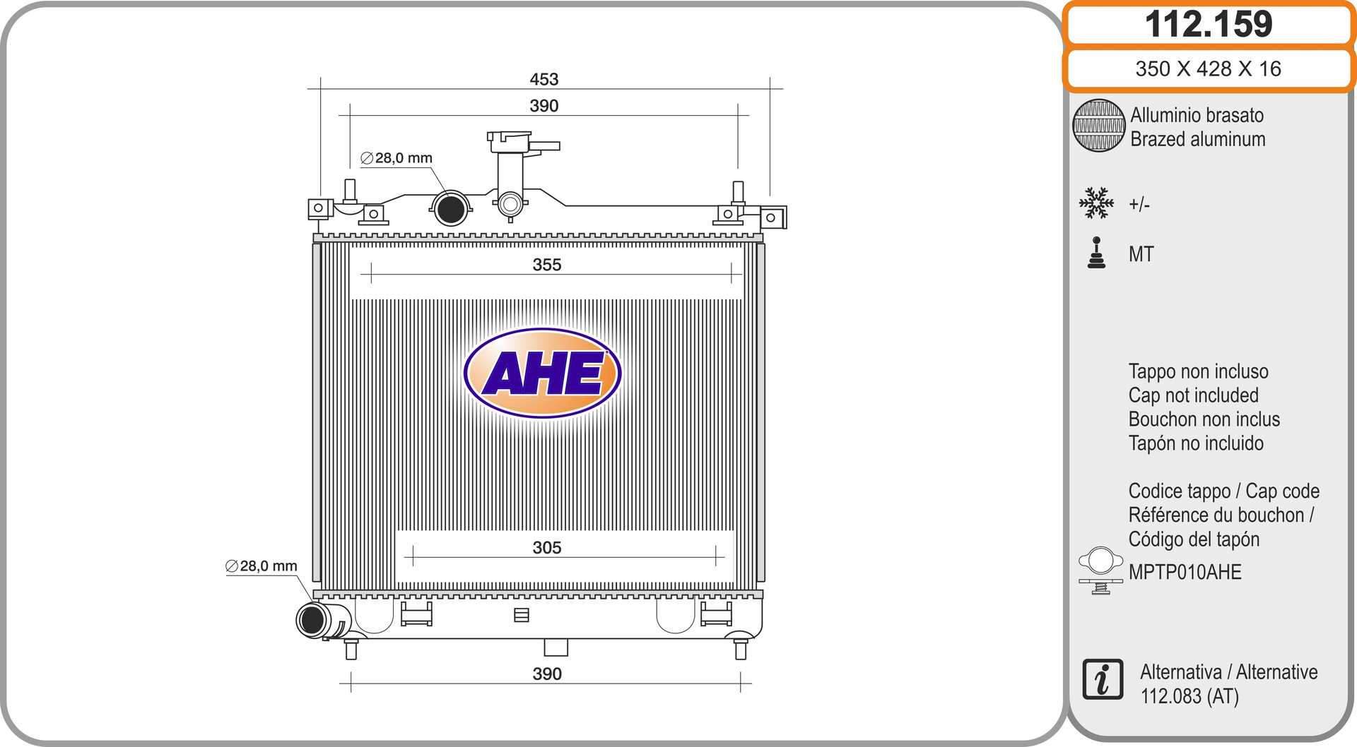 AHE 112.159 Radiatore,...